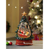 Dark Green Tree Decor With Musical Glitter Water Light