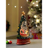 Dark Green Tree Decor With Musical Glitter Water Light
