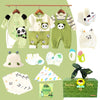 21 Pcs Green Panda Birthday Gift Hamper Set With Gift Box
