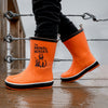 Mr. Amber Hunter, Flexible Rubber Rain Gumboots for Toddlers & Kids