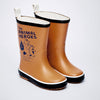 Mr.Bear Brown, Flexible Rubber Rain Gumboots for Toddlers & Kids