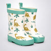 Mr. Dash T-Rex, flexible Rubber Rain Gumboots for Toddlers & Kids