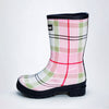 Ms.Penelope Checks, Flexible Rubber Rain Gumboots for Adults