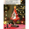 Gold & Red Tree With Musical Glitter Water Lights