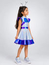 Holographic Alien Girl, Kids Halloween Costume Fancy Dress Up