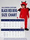 Black Red Devil, Kids Halloween Costume Fancy Dress Up