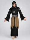 Spooky Black Robe Adult Halloween costume Fancy Dress Up