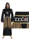 Spooky Black Robe Adult Halloween costume Fancy Dress Up