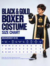 Black & Gold Boxer, Kids Halloween Costume Fancy Dress Up