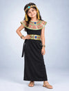 Black & Gold Egyptian Pharaoh Girl, Kids Halloween Costume Fancy Dress Up