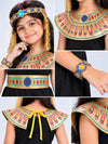 Black & Gold Egyptian Pharaoh Girl, Kids Halloween Costume Fancy Dress Up