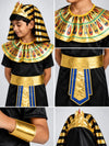 Black & Gold Egyptian Pharaoh Boy, Kids Halloween Costume Fancy Dress Up
