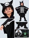 Luminous Ghost Bat cape style Cloak, Kids Halloween Costume Fancy Dress Up