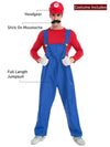 Super Brothers, Plumber Adult Halloween Costume Fancy Dress Up