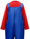 Super Brothers, Plumber Adult Halloween Costume Fancy Dress Up