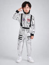 Shiny Silver Astronaut, Unisex Halloween Costume Fancy Dress Up for Kids