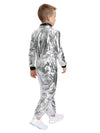 Shiny Silver Astronaut, Halloween Costume Fancy Dress Up