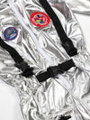 Shiny Silver Astronaut, Unisex Halloween Costume Fancy Dress Up for Kids