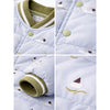 Grey & Olive Abstract Winter Jacket