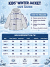 Peach Butterfly Heart Quilted Hooded Winter Jacket for Kids