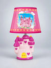 Pink Princess ceramic Castle side Bed Table Lamp, Kids Room Decor