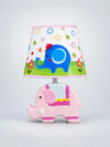Pink ceramic Elephant side Bed Table Lamp, Kids Room Decor