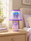 Purple Princess ceramic Castle side Bed Table Lamp, Kids Room Decor