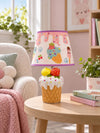 White ceramic Ice Cream side Bed Table Lamp, Kids Room Decor