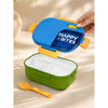 Blue Color-block, Happy Bites Bento Lunch Box