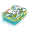 Mint & Fluro Meow Compact Lunch Box