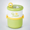 Green Hot Summer Double Decker Stainless Steel Lunch Box