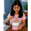 Pink Happy Bites Double Decker Stainless Steel Lunch Box