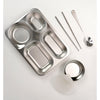 Pink Travel Theme Stainless Steel Lunch Box