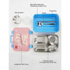 Pink Travel Theme Stainless Steel Lunch Box