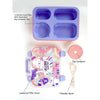 Purple Meow Compact Lunch Box