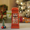 London Booth Carousel | Musical Rotating Glitter Water Light Christmas Lantern