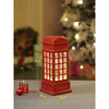 London Booth Santa With Tree & Deer | Musical Glitter Water Light Christmas Lantern