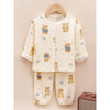 Mustard & Blue Ted Organic Crushed Soft Muslin Cotton Nightsuit