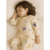 Mustard & Blue Ted Organic Crushed Soft Muslin Cotton Nightsuit