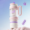 Pink White 4 in 1 Water Bottle , infuser & mini snack box | 1000ml