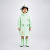 3D Dino Face & Tail Knee Length Raincoat for Kids