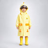 Yellow Duck 3D Paw Knee Length Raincoat for Kids