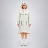 Beige Pocket Patch long Length Raincoat for Kids & Teens