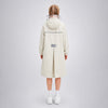 Beige Pocket Patch long Length Raincoat for Kids & Teens