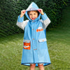 Fox Pocket Knee-Length Raincoat for Kids