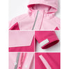 Pink Colour-Block Knee-Length Raincoat for Kids & Teens