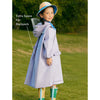 Japanese Style Purple Sailor Collar Raincoat for Kids & Teens