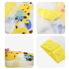 Tall Giraffe Yellow Bordered Translucent long style Raincoat for kids