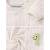 Green Smiley Dino Full Sleeves Jumpsuit Hoodie Romper