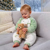 Mint Bear & Cream Winter Romper With Matching Bib